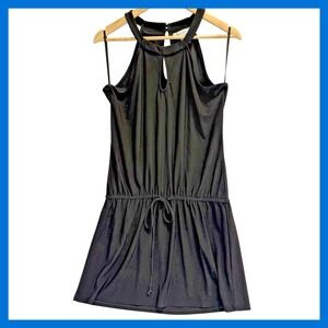 WHBM White House Black Market Dress Size Medium Black Romper‎ Dress